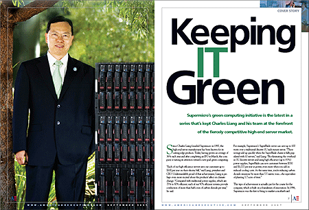 Supermicro is a server technology leader keeping IT Green