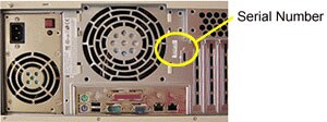 Serial Number Location for 4U System