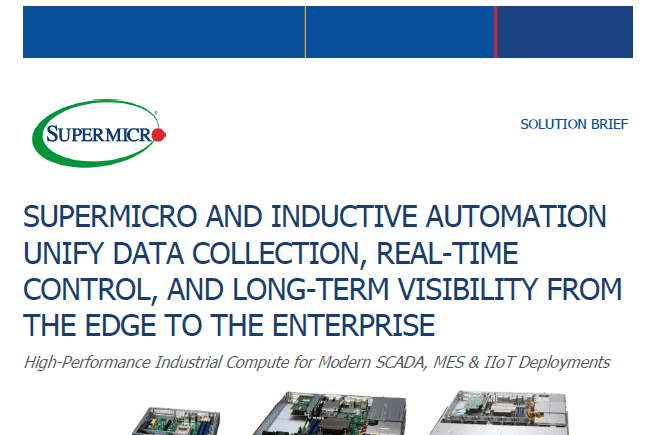 Thumbnail: Supermicro and Inductive Automation Solution Brief