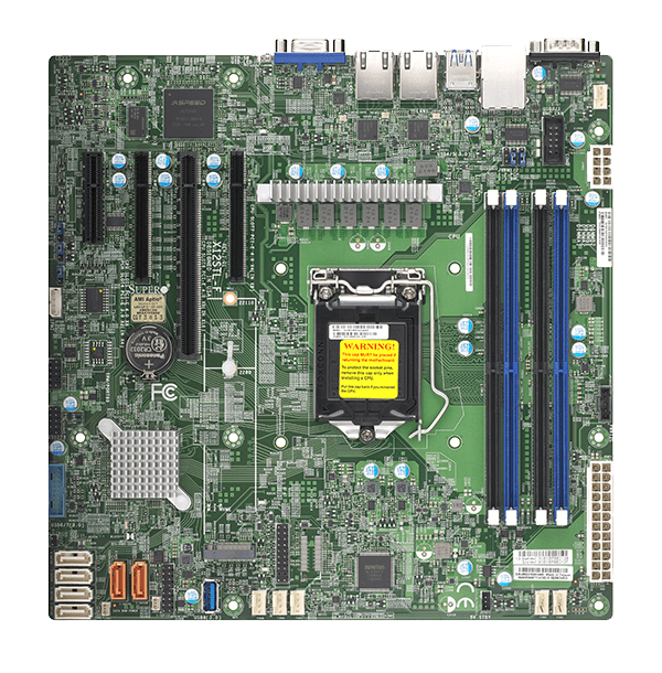 Supermicro X12STL-F Micro-ATX Server Motherboard C252 LGA-1200, Daul LAN  1GbE マザーボード