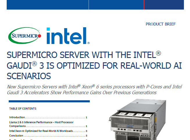 Thumbnail: Product Brief on Intel® Gaudi® 3 Performance