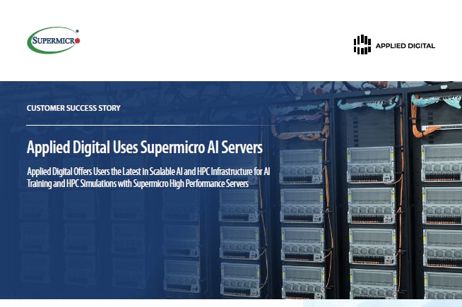 Thumbnail: Success Story - Applied Digital Uses Supermicro AI Servers