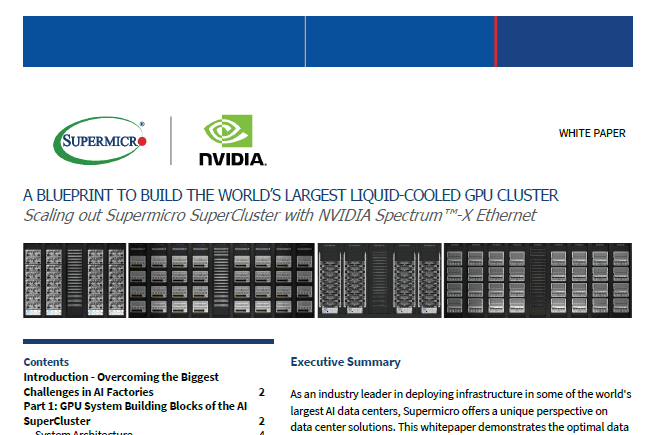 Thumbnail - Whitepaper: A Blueprint to Build the World’s Largest Liquid-Cooled GPU Cluster
