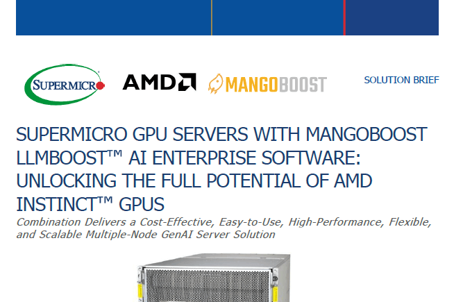 Thumbnail: Supermicro and MangoBoost Solution Brief
