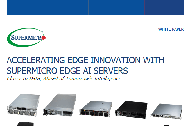 Thumbnail: White Paper - Accelerating Edge Innovation with Supermicro Edge AI Servers