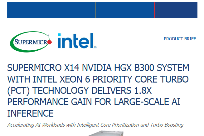 Miniaturansicht: Produktübersicht – Supermicro Intel demonstrieren die Vorteile von PCT