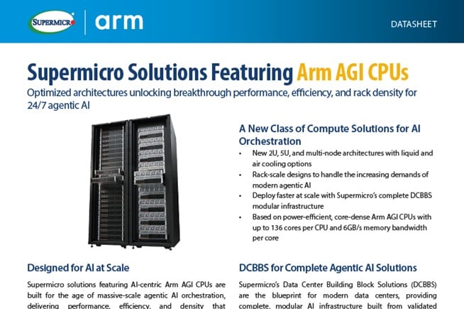 Supermicro Arm AGI CPU