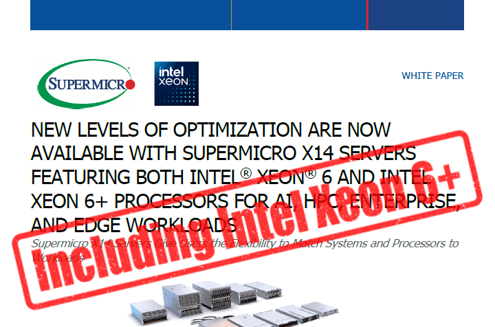 X14 Servers White Paper (Updated for Xeon 6+)