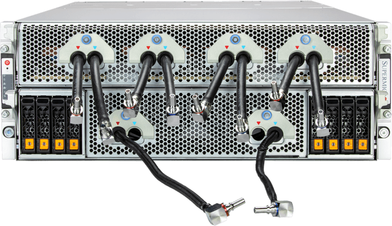 AMD MI325X 8-GPU搭載Supermicro 液体冷却システム