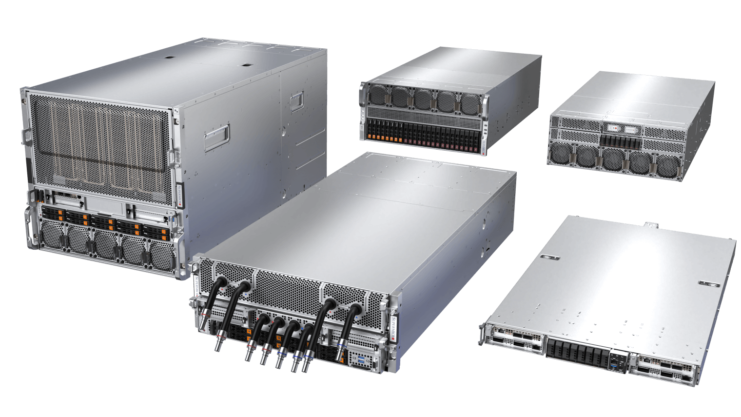 Selection of Supermicro NVIDIA Blackwell-supported Systems