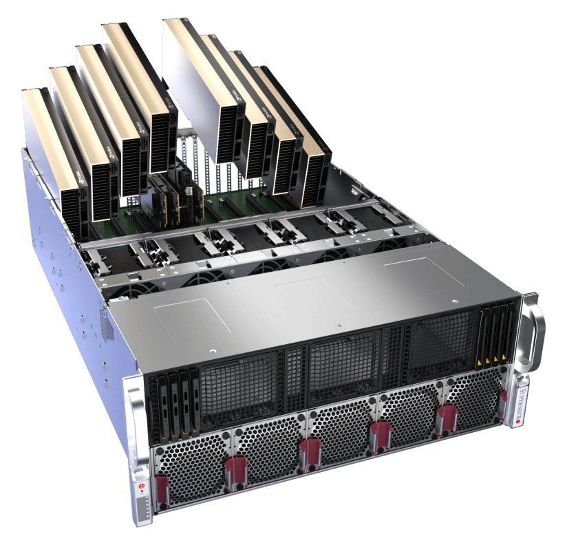 Supermicro 4U GPU System optimized for NVIDIA RTX PRO™ 6000 Blackwell Server Edition