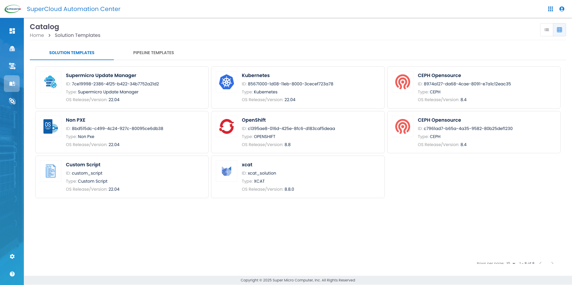 Screenshot - SuperCloud Automation Center (SCAC)