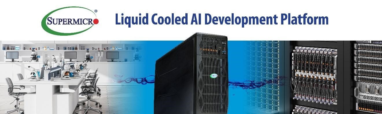 Supermicro、AI開発用途に最適な、 NVIDIA水冷GPUを搭載するデスクサイド型液冷プラットフォームを発表 GPUソリューションを ...