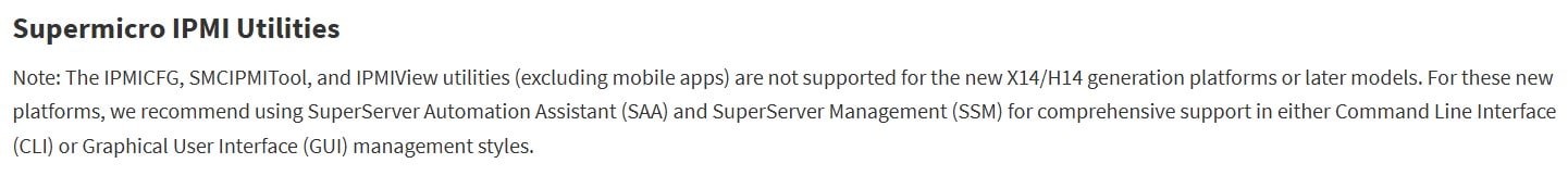 Supermicro IPMI Utilities